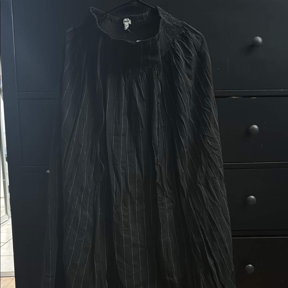 Black Pinstripe skirt